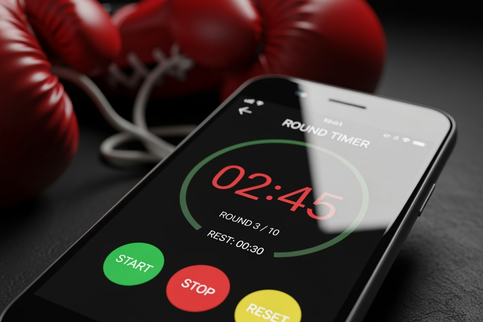 Boxing round timer app